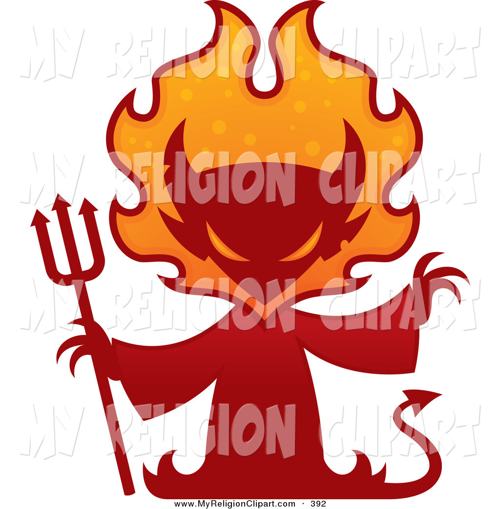1024x1044 Religion Cliprt Of Red Flowing Devil Silhouette