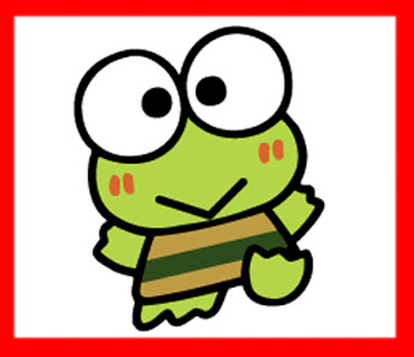 414x357 Keroppi, A Hello Kitty's Friend Mad About Kitty