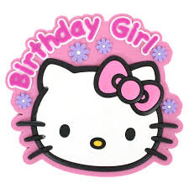 640x640 Hello Kitty Birthday Girl Badge Ebay