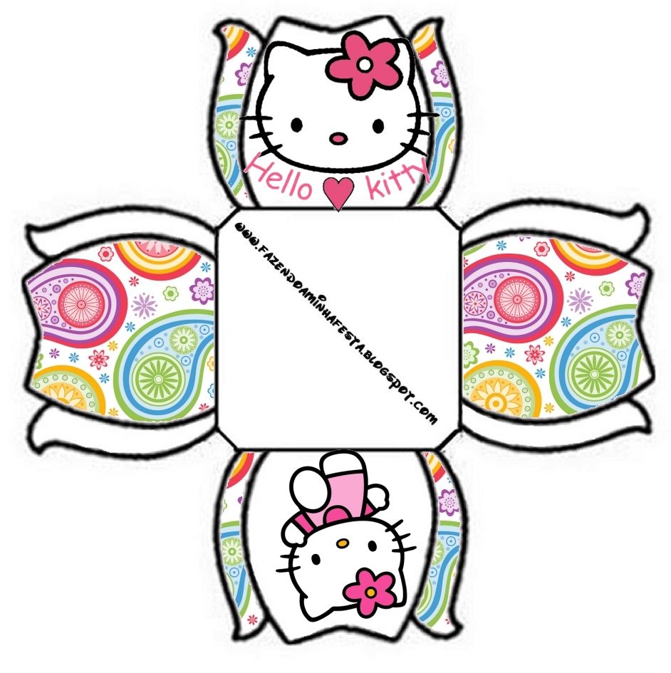 942x945 Hello Kitty Free Printable Boxes. Birthdays Jampe