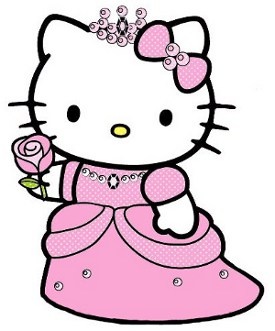 275x331 Hello Kitty Princess Clipart