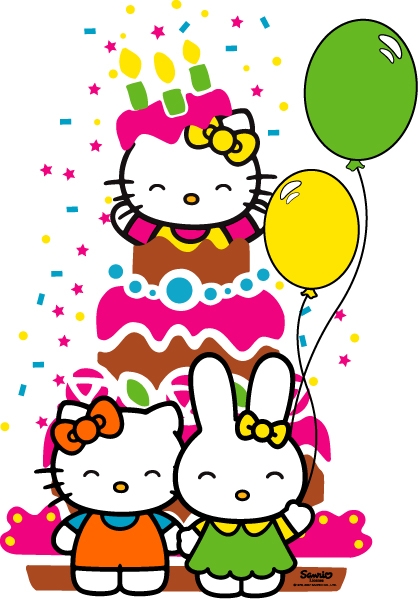 418x599 Hello Kitty Birthday Clipart Happy Birthday Iiiii Happy