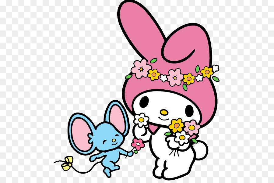 900x600 My Melody Hello Kitty Drawing