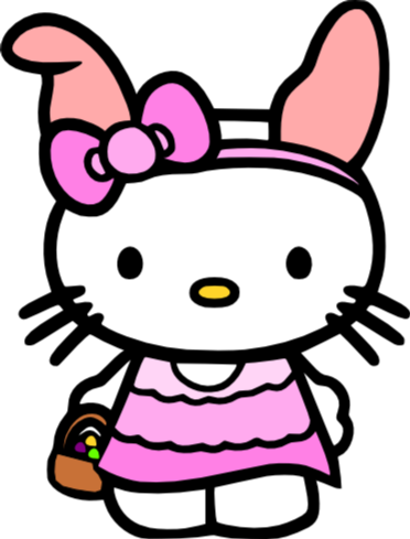 372x489 Crafting With Meek Hello Kitty Easter Svg