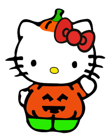 382x480 Hello Kitty Pumpkin Costume