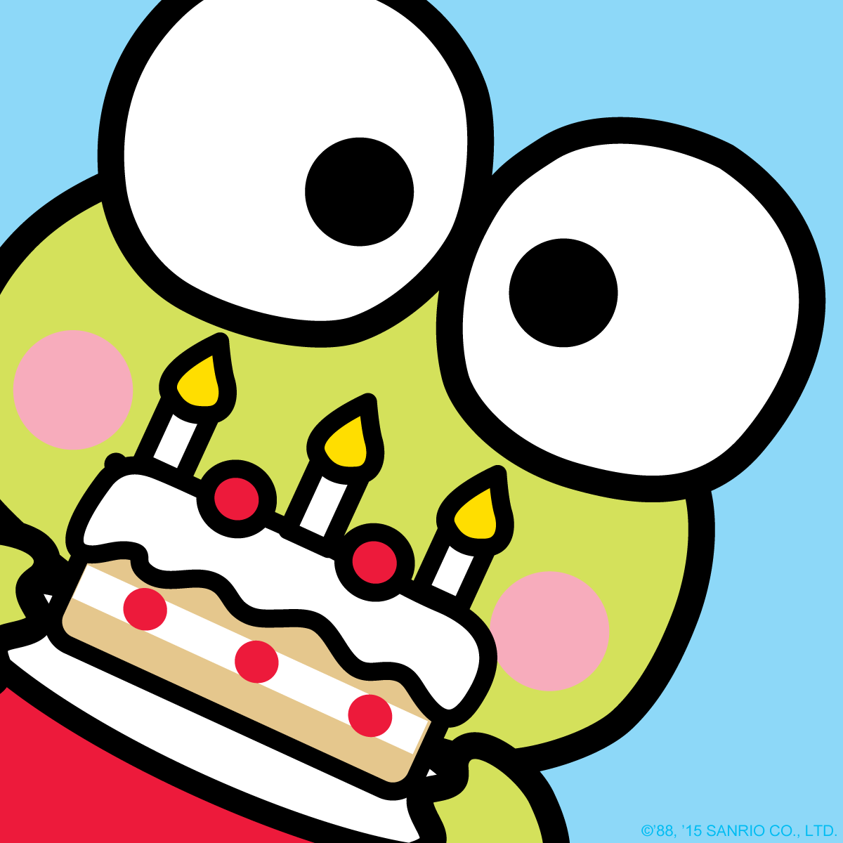 1200x1200 Keroppi With Birthday Cake Ambar Birthday Cakes