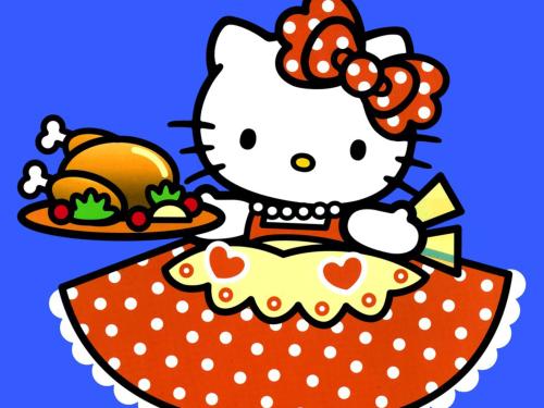 500x375 Collection Of Hello Kitty Thanksgiving Clipart High Quality