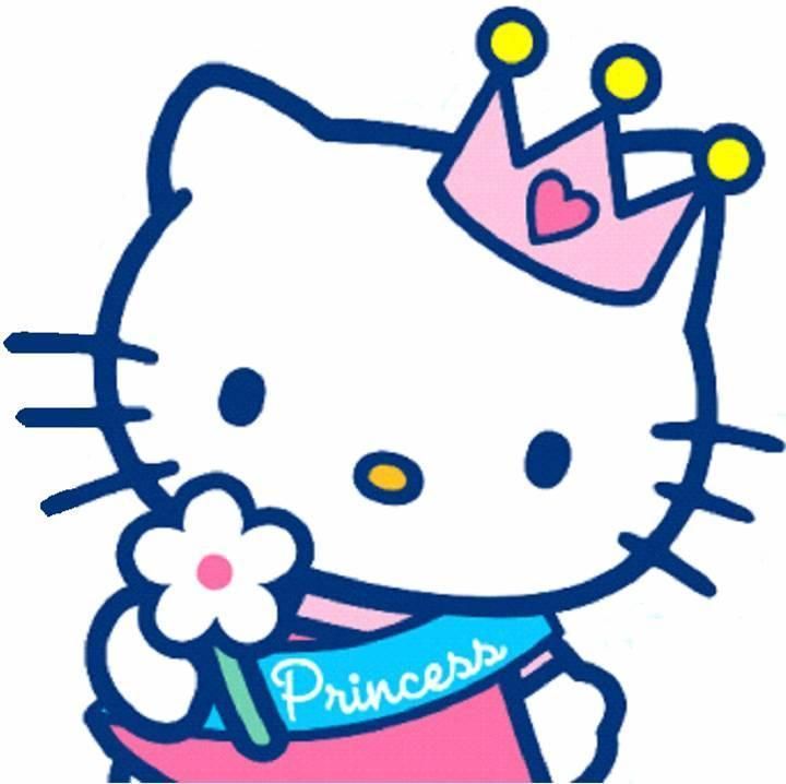 720x718 Hello Kitty Princess Cake Topper +personalised Free freepostUk
