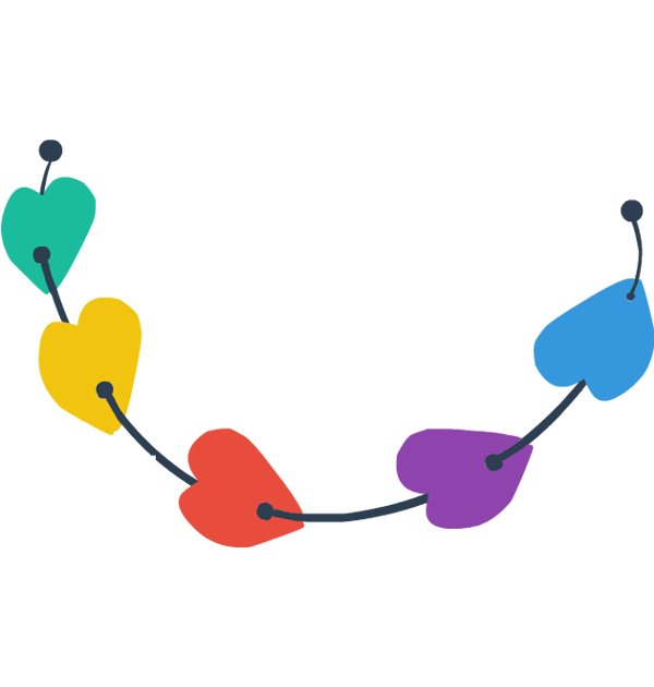 600x630 Valentines Day Hearts Clip Art Border