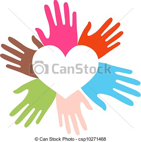 450x455 Mixed Ethnic Hands Love.
