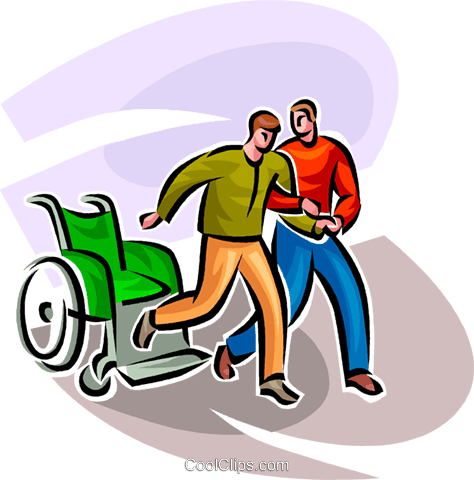 474x480 One Man Helping Another Man Royalty Free Vector Clip Art