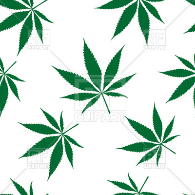 400x400 Cannabis Leaves Seamless Pattern Royalty Free Vector Clip Art