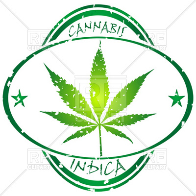 400x400 Oval Cannabis Stamp Royalty Free Vector Clip Art Image