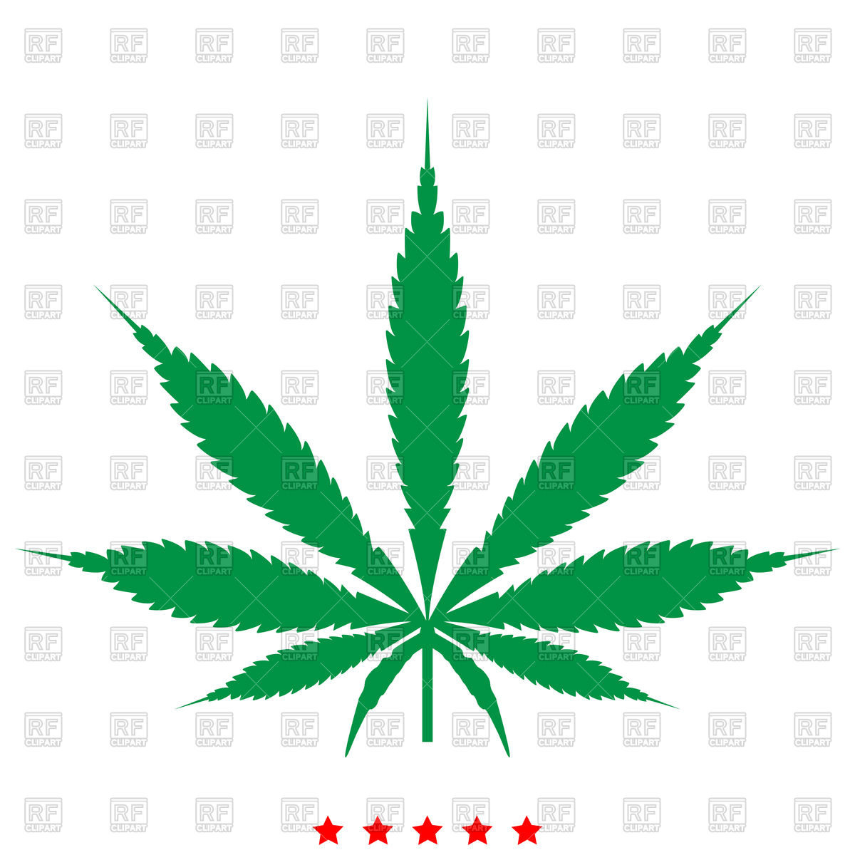 1200x1200 Cannabis Leaf Icon Royalty Free Vector Clip Art Image