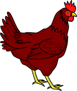 252x299 Brown Hen Clip Art