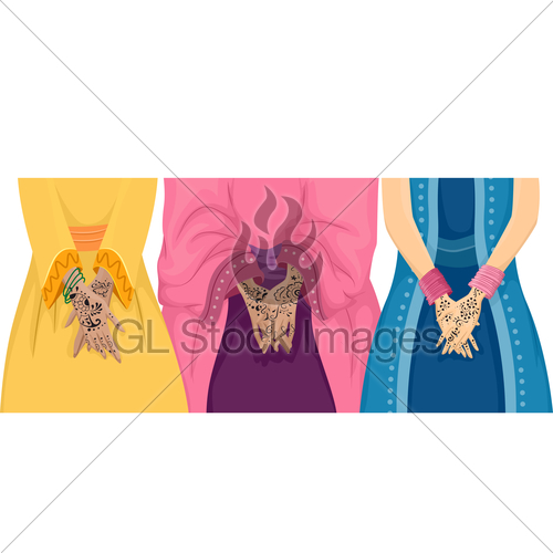 500x500 Muslim Henna Tattoo Gl Stock Images