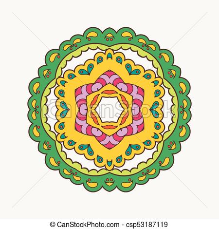 450x470 Vector Mandala. Mehndi Lace Tattoo. Oriental Weave With Vector