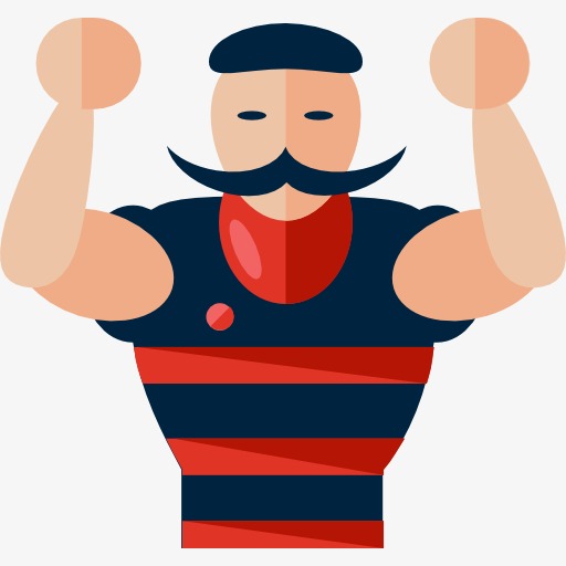 512x512 Hercules Mustache, Hercules, Cartoon, Acrobatics Png Image