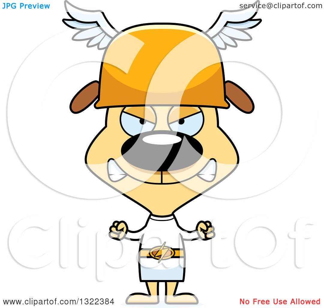1080x1024 Clipart Of A Cartoon Mad Dog Hermes