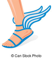 180x195 Hermes Winged Shoe Vector Clip Art Royalty Free. 18 Hermes Winged