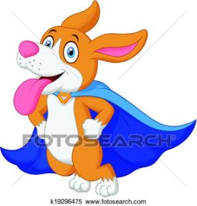 287x300 Flying Dog Clipart Clipart Of Cartoon Super Hero Dog Flying