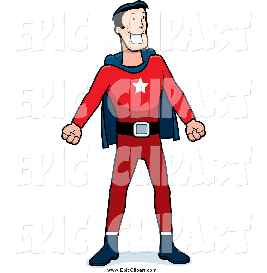 1024x1044 Vector Clip Art Of A Super Hero Man Standing And Smiling By Cory
