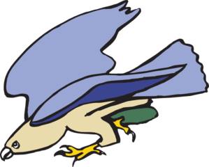 299x240 Heron Cartoon Clip Art