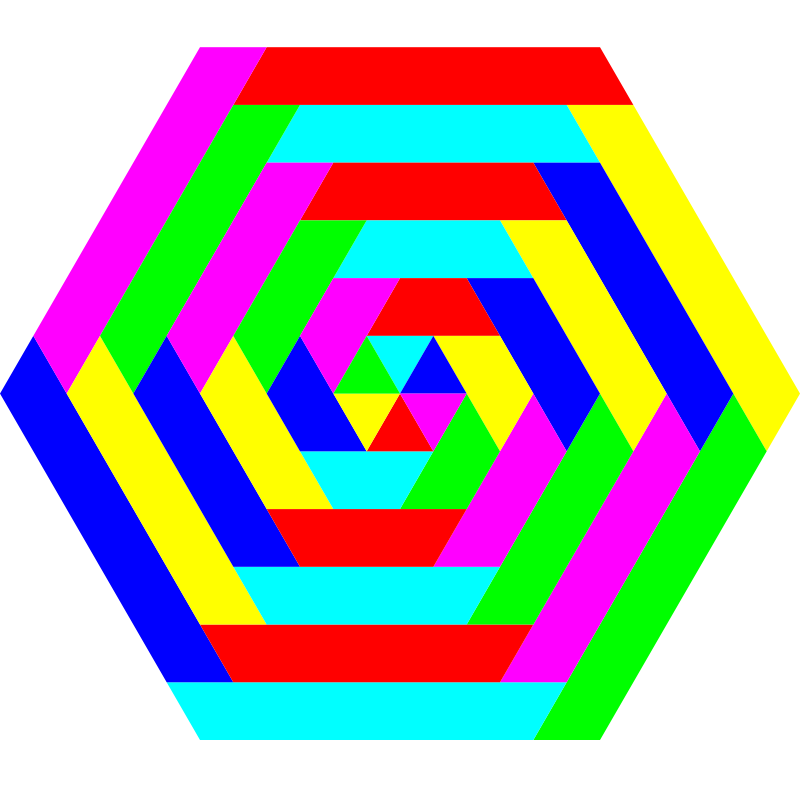 800x800 Free Clipart Hexagon Trapezoid Colors 10binary