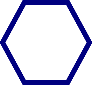 300x277 Blue Hexagon Png, Svg Clip Art For Web