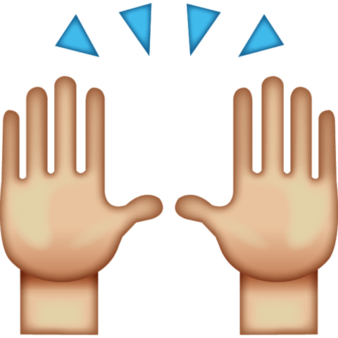 480x480 Hi Five Emoji Transparent Png