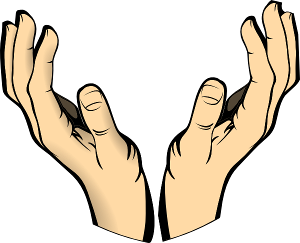 600x486 Raised Hands Clip Art