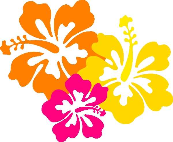 600x492 4 Flowers Clipart Hibiscus Flowers 4 Grouped Clip Art At Clker