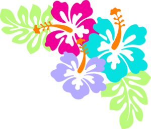 300x255 Hibiscus Corner Clip Art