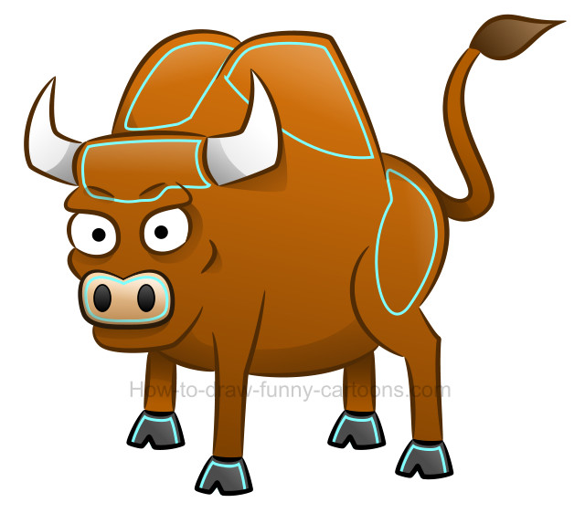 640x562 How To Draw A Bull Clip Art