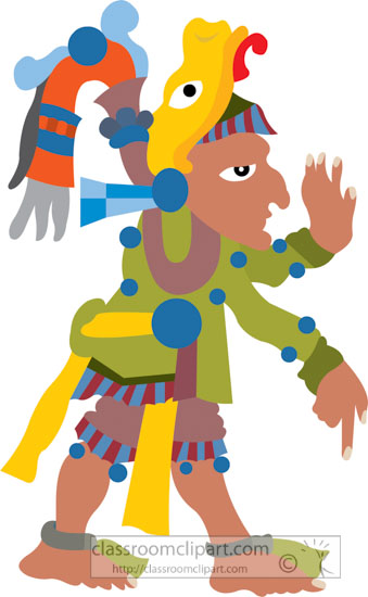 339x550 Aztec Clipart Cliprt Aztec Hieroglyphics Colorful Flat Design 28