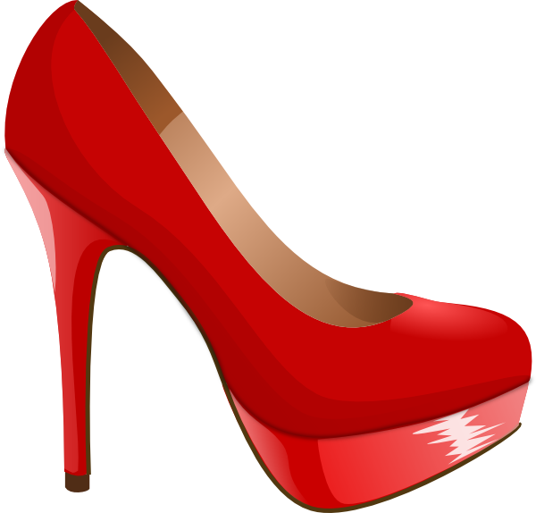 600x574 High Heel Svg Red High Heel Clip Art