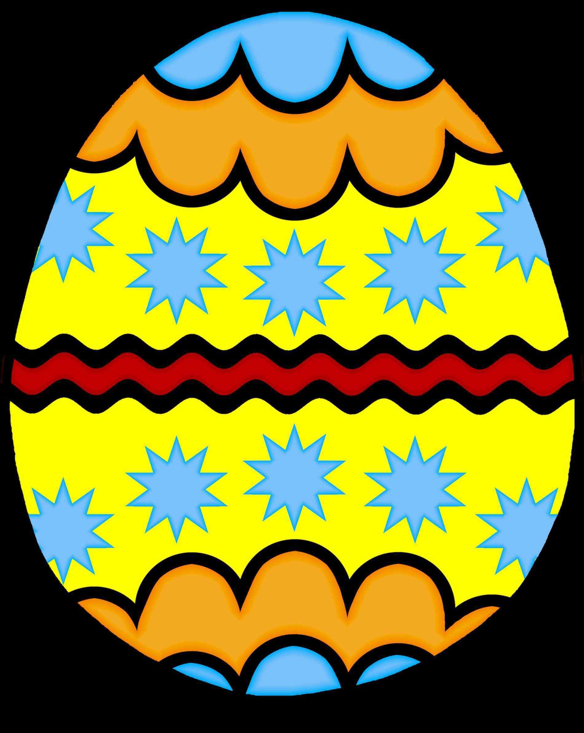 1900x2382 High Quality Free Clip Art Colorful Decorated S Colorful Easter