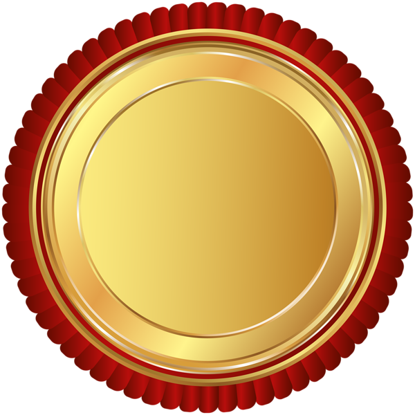 600x600 Gold Red Seal Badge Png Clip Art Imageu200b Gallery Yopriceville