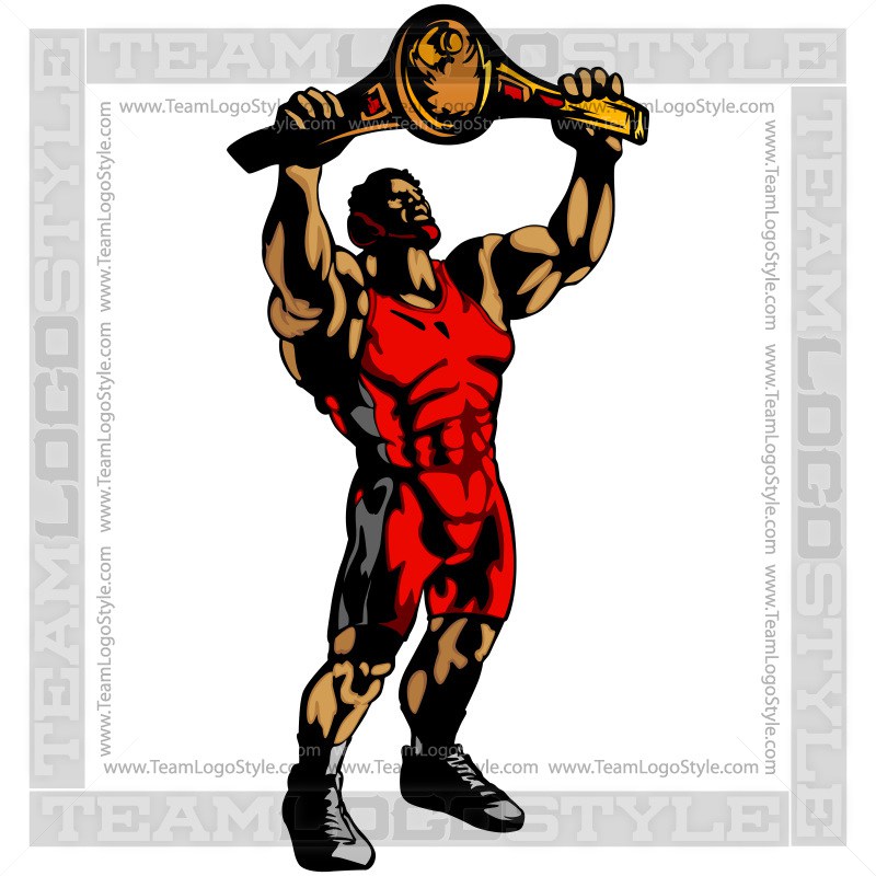 800x800 Wrestling Champion Clip Art