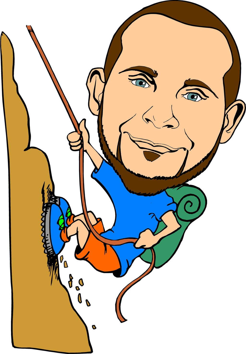 1024x1471 Hiking Clipart Mountain Climber