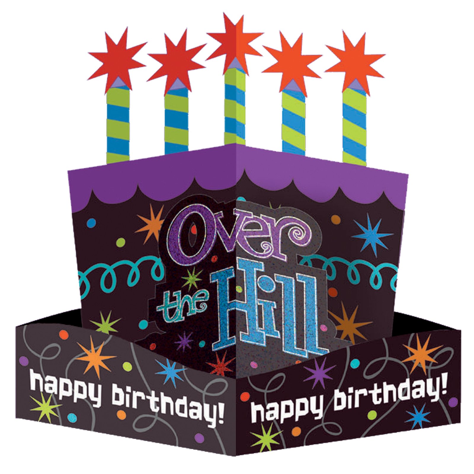 1600x1600 Birthday Over The Hill Clipart
