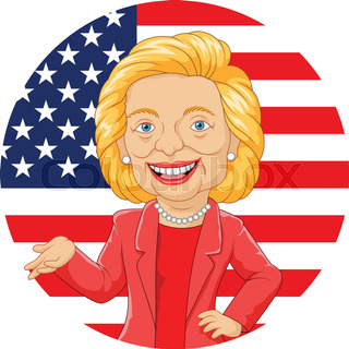 320x320 Caricature Of Hillary Clinton, United States Democratic