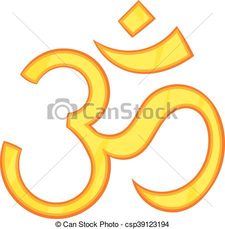 450x458 Hindu Om Symbol Icon, Cartoon Style. Icon In Cartoon Style Eps