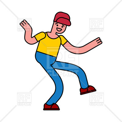 400x400 Beautiful Hip Hop Clip Art Dancing Boy Royalty Free Vector Clip