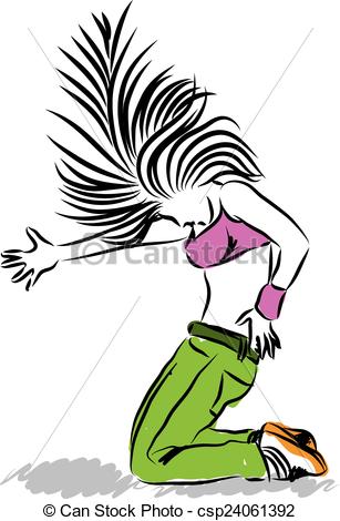 307x470 Hip Hop Style Dance Illustration Eps Vectors