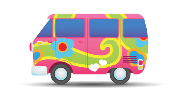 600x329 Hippie Bus Clip Art Cliparts Suggest Vectors