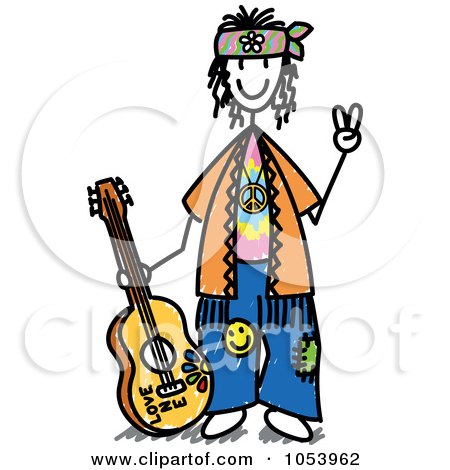 450x470 Hippie Graphics Clip Art