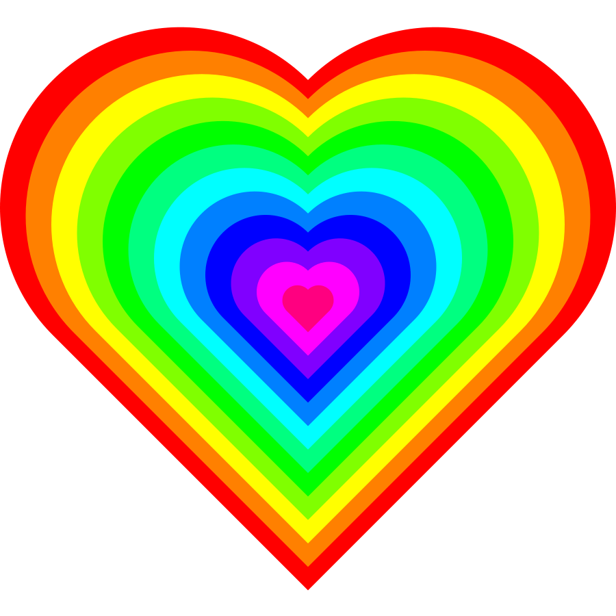 900x900 Hippie Heart Cliparts