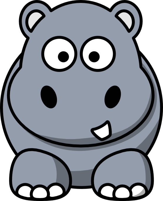 555x685 Clip Art Cartoon Hippo Clipart Panda