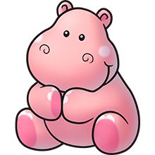 220x220 Hippo Clipart Chibi 3610988